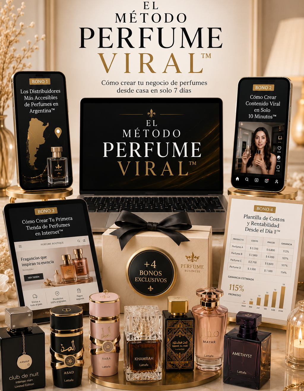 EL MÉTODO PERFUME VIRAL™ + 4 BONOS EXCLUSIVOS SOLO POR HOY